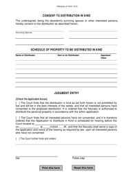 Form 10.0 Application to Distribute in Kind - Warren County, Ohio, Page 2