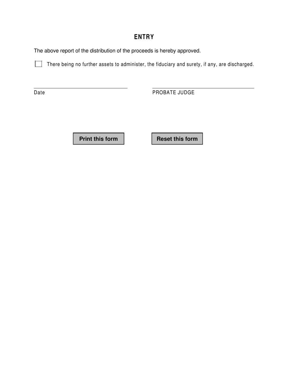 Form 14.3 Report of Distribution of Wrongful Death and Survival Claims - Warren County, Ohio, Page 2