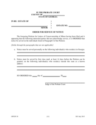 Form GPCSF30 Petition for Letters of Conservatorship of Minor - Georgia (United States), Page 13