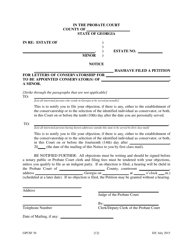 Form GPCSF30 Petition for Letters of Conservatorship of Minor - Georgia (United States), Page 14