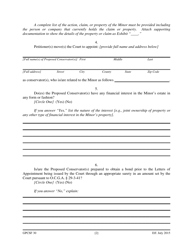 Form GPCSF30 Petition for Letters of Conservatorship of Minor - Georgia (United States), Page 4