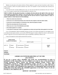 Form CLK/CT.389 Notice to Appear for Pretrial Conference - Miami-Dade County, Florida, Page 2