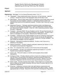 Engineering and Zoning Preliminary Plat Checklist - Fayette County, Georgia (United States), Page 3