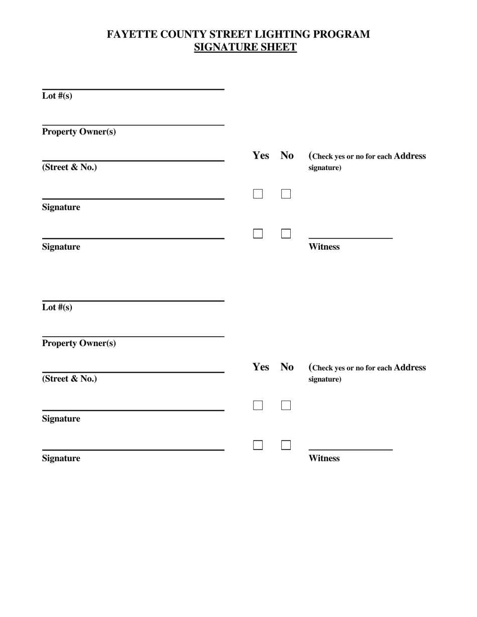 Petition for Street Lighting - Fayette County, Georgia (United States), Page 4