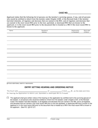 BCPC Form 470 Application for Admission to Probate Lost, Spoliated, or Destroyed Will - Butler County, Ohio, Page 2