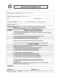 &quot;Instructor on-Site Evaluation Form&quot; - Georgia (United States)