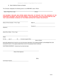 Schedule D-2 Affidavit of Target Market Prime Contractor - City of Chicago, Illinois, Page 5
