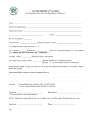 Document preview: Banner Permit Application - Borough of Emmaus, Pennsylvania