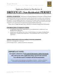 &quot;Application Packet for Plan Review &amp; Driveway (Non-residential) Permit&quot; - Trappe Borough, Pennsylvania