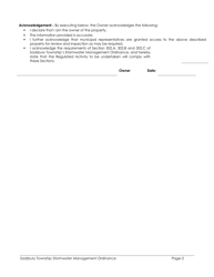 Small Project Stormwater Management Application - Sadsbury Township, Pennsylvania, Page 5