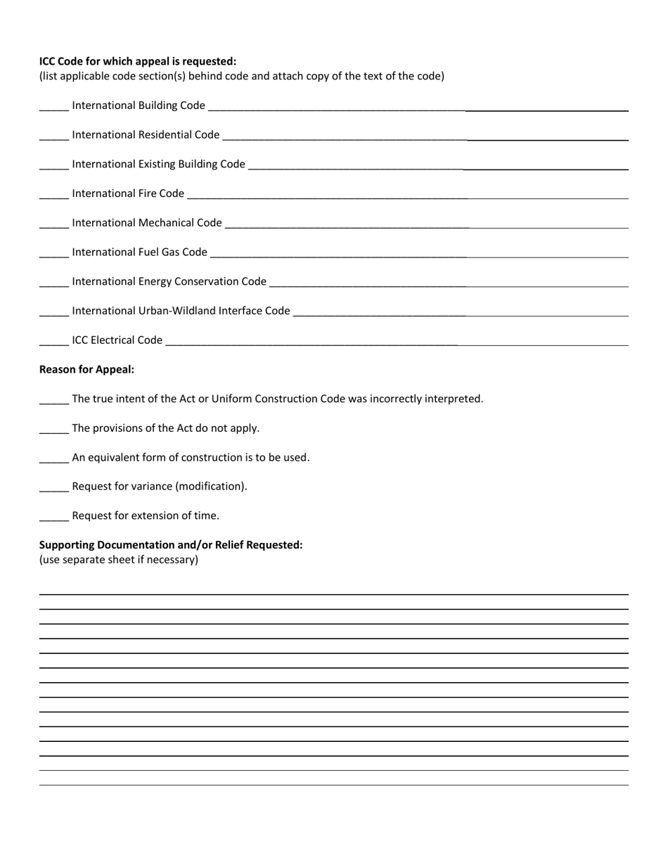 Uniform Construction Code Appeals Board - Sadsbury Township, Pennsylvania, Page 3