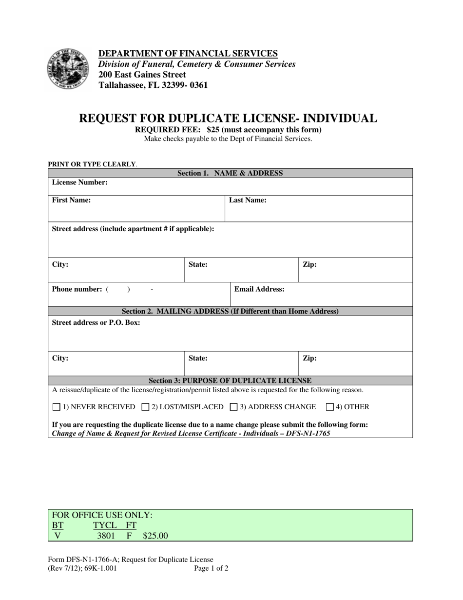 Form DFSN11766A Fill Out, Sign Online and Download Printable PDF