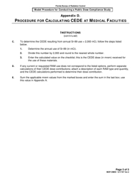 Appendix D Procedure for Calculating Committed Effective Dose Equivalent (Cede) at Medical Facilities - Florida, Page 3