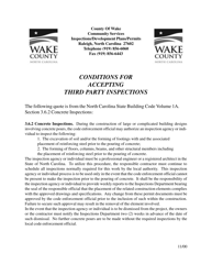 Third Party Inspection Release Form - Wake County, North Carolina, Page 2