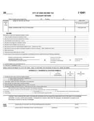 Document preview: Form I1041 Fiduciary Return - City of Ionia, Michigan
