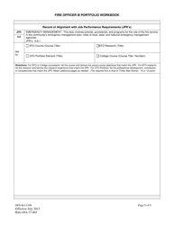 Form DFS-K4-2108 Fire Officer Iii Portfolio Workbook - Florida, Page 9