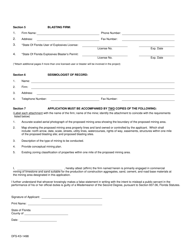 Form DFS-K3-1498 Construction Mining Activity Application - Florida, Page 2