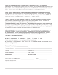 Waiver &amp; Release Form - for Adults Participant Release of Liability - City of Orlando, Florida, Page 2