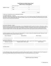 Form 171-228A &quot;Order for Rule to Show Cause (Other Than for Child Support)&quot; - Lake County, Illinois, Page 3