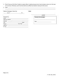 Form 171-256 &quot;Rule to Show Cause (Indirect Civil Cont)&quot; - Lake County, Illinois, Page 2