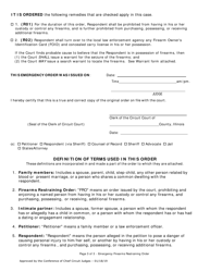 Emergency Firearms Restraining Order - Lake County, Illinois, Page 3