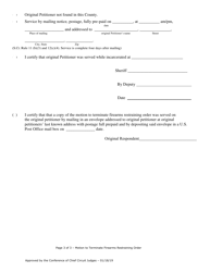 Motion to Terminate Firearms Restraining Order - Lake County, Illinois, Page 3