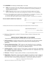 Six Month Firearms Restraining Order - Lake County, Illinois, Page 3