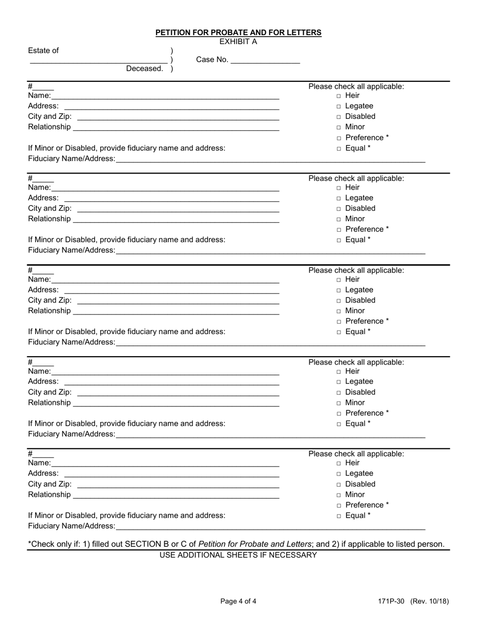 Form 171p 30 Fill Out Sign Online And Download Fillable Pdf Lake County Illinois 7617