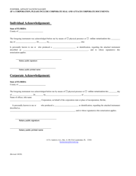 Affidavit to Transfer Broward County Local Business Tax Receipt in Lieu of the Original Receipt - Broward County, Florida, Page 2