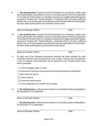 Form 404-61 Declaration of Domestic Partnership - Broward County, Florida, Page 2