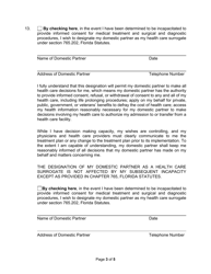 Form 404-61 Declaration of Domestic Partnership - Broward County, Florida, Page 3