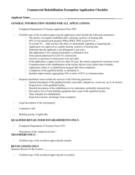 Document preview: Commercial Rehabilitation Exemption Application Checklist - Michigan