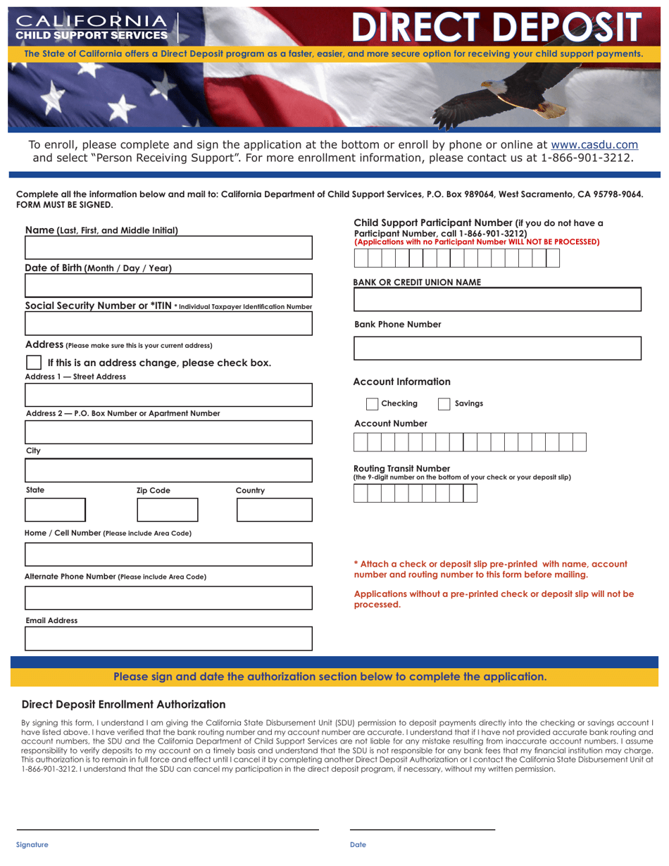 california-direct-deposit-enrollment-authorization-fill-out-sign