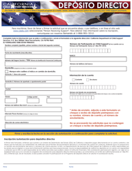 Document preview: Inscripcion/Autorizacion Para Depositos Directos - California (Spanish)