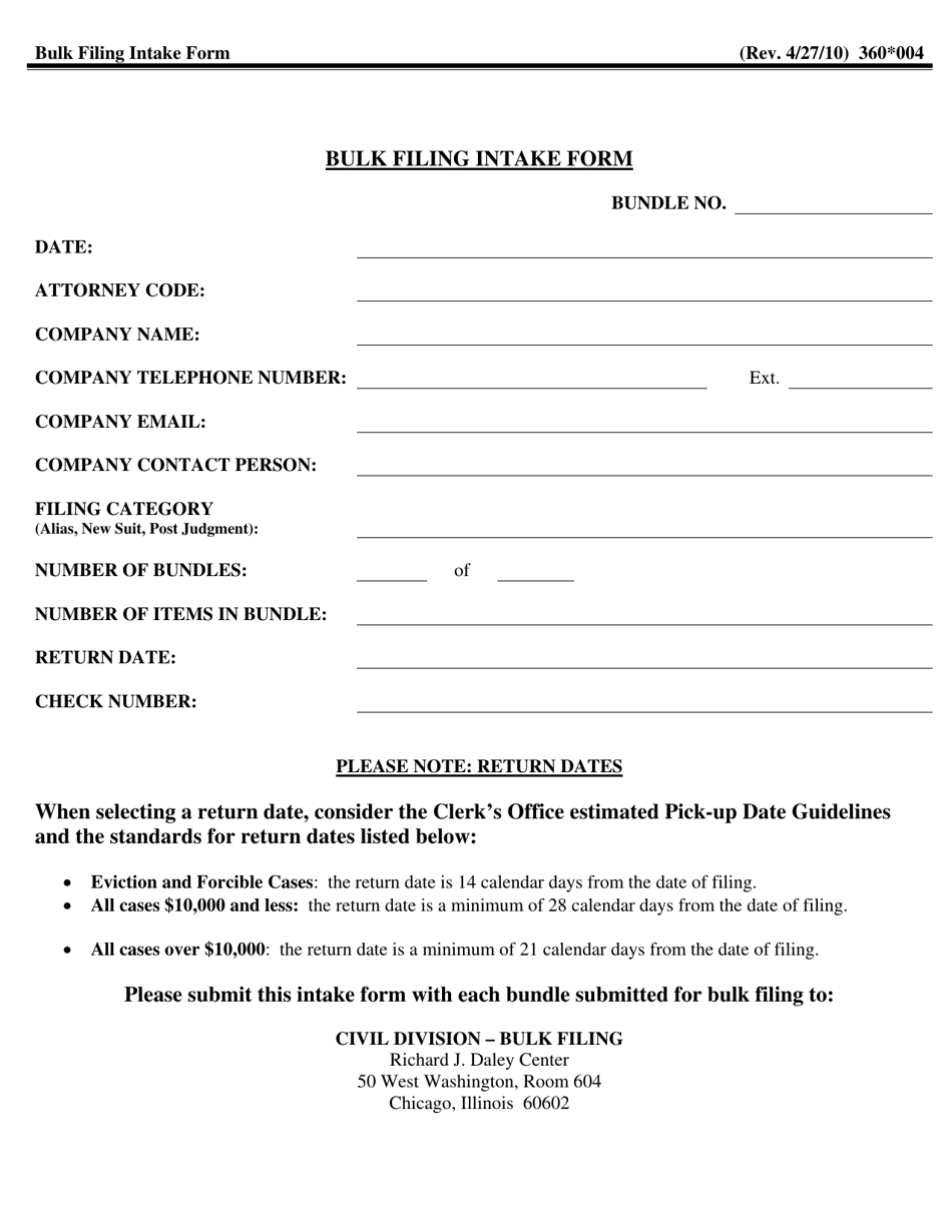 Form 360.004 Fill Out, Sign Online and Download Fillable PDF, Cook