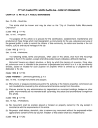 Application to Install a Monument on Public Property - City of Charlotte, North Carolina, Page 8