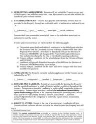 Residential Lease Agreement - Cuyahoga County, Ohio, Page 3