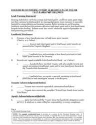 Residential Lease Agreement - Cuyahoga County, Ohio, Page 6
