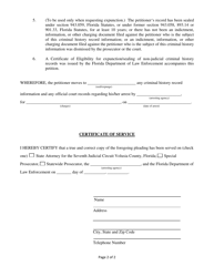 Petition to Expunge or Seal - Volusia County, Florida, Page 2