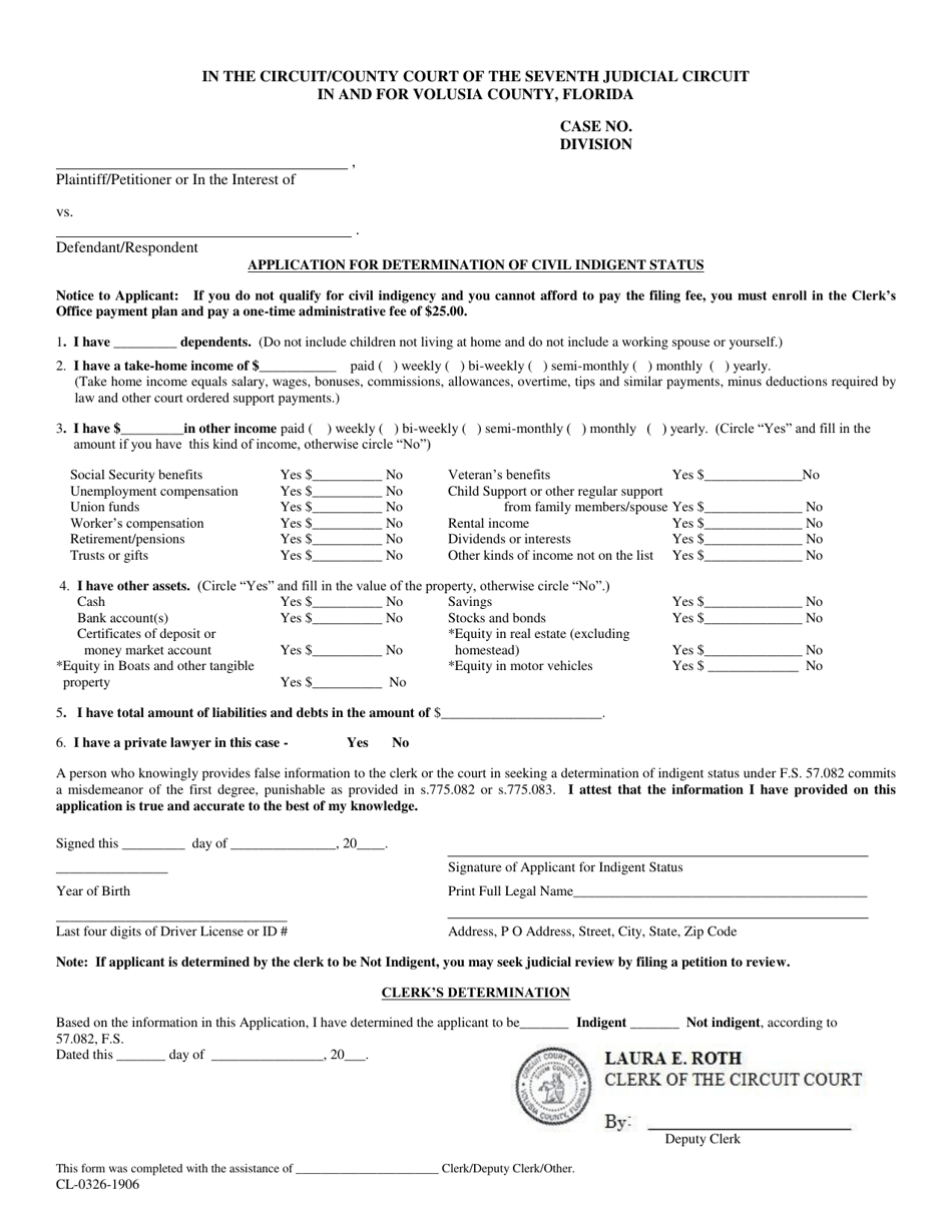 Form CL-0326-1906 - Fill Out, Sign Online and Download Printable PDF ...