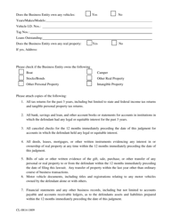 Form CL-0814-1809 Fact Information Sheet Business Entity - Volusia County, Florida, Page 2