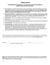 Residential Permit Submittal Checklist - Volusia County, Florida, Page 2