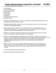 One and Two Family Dwelling Inspection Checklist - Volusia County, Florida, Page 5