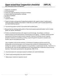 One and Two Family Dwelling Inspection Checklist - Volusia County, Florida, Page 9