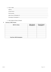 Schedule D-1 Affidavit of Prime Contractor: Compliance Plan Regarding Dbe Utilization - City of Chicago, Illinois, Page 2