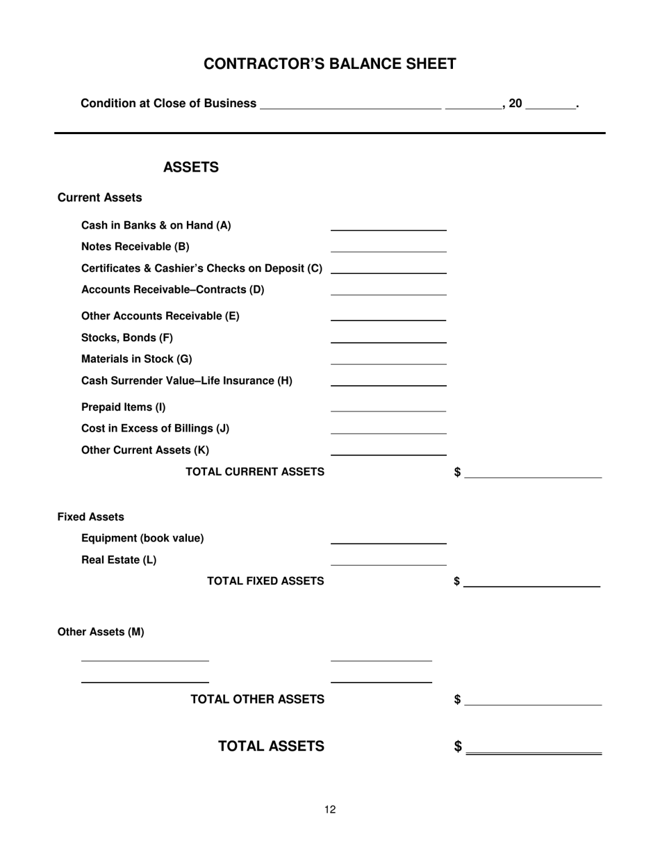 Contractors Statement of Experience and Financial Condition - City of Chicago, Illinois, Page 19