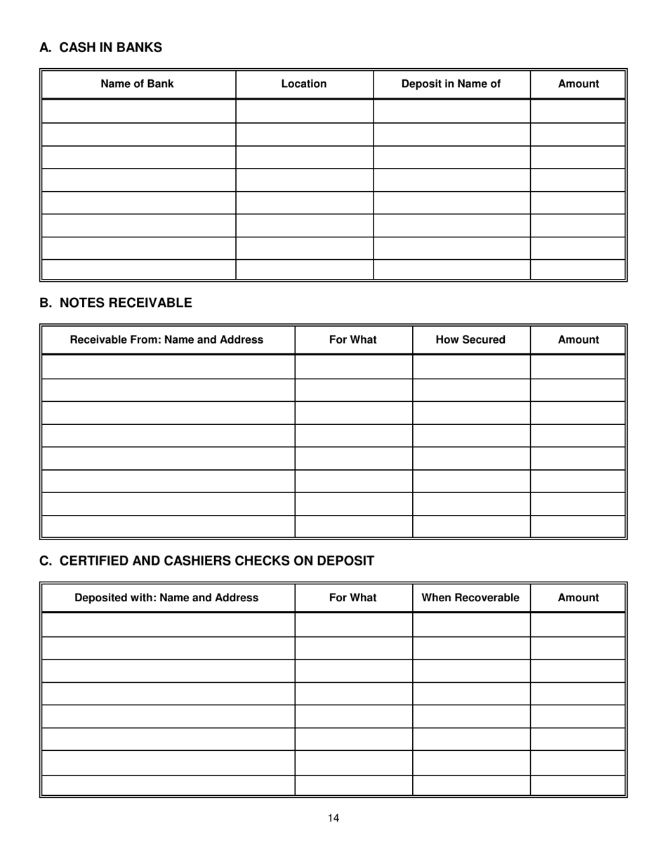 Contractors Statement of Experience and Financial Condition - City of Chicago, Illinois, Page 21