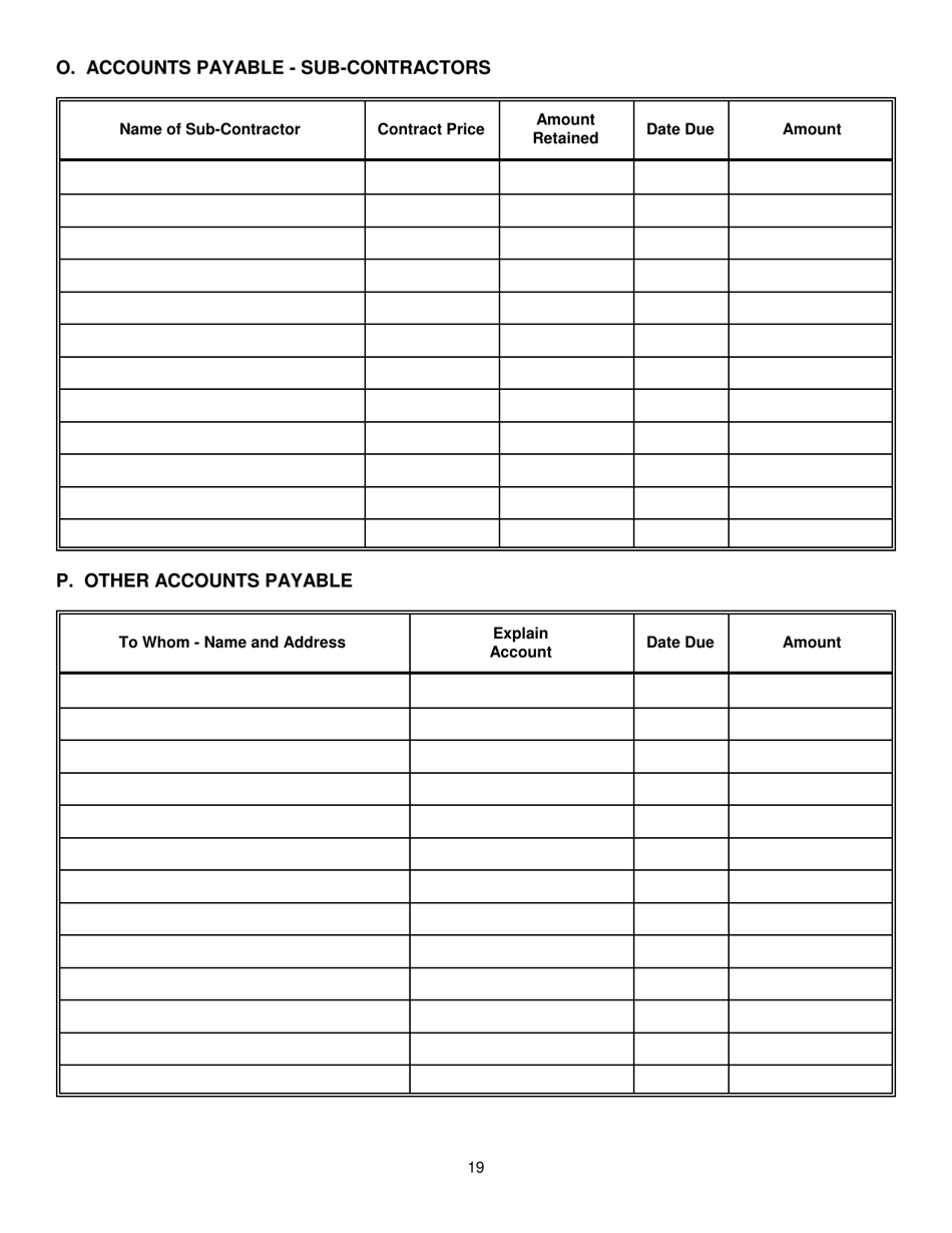 Contractors Statement of Experience and Financial Condition - City of Chicago, Illinois, Page 26