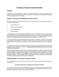 Contractor&#039;s Statement of Experience and Financial Condition - City of Chicago, Illinois, Page 2
