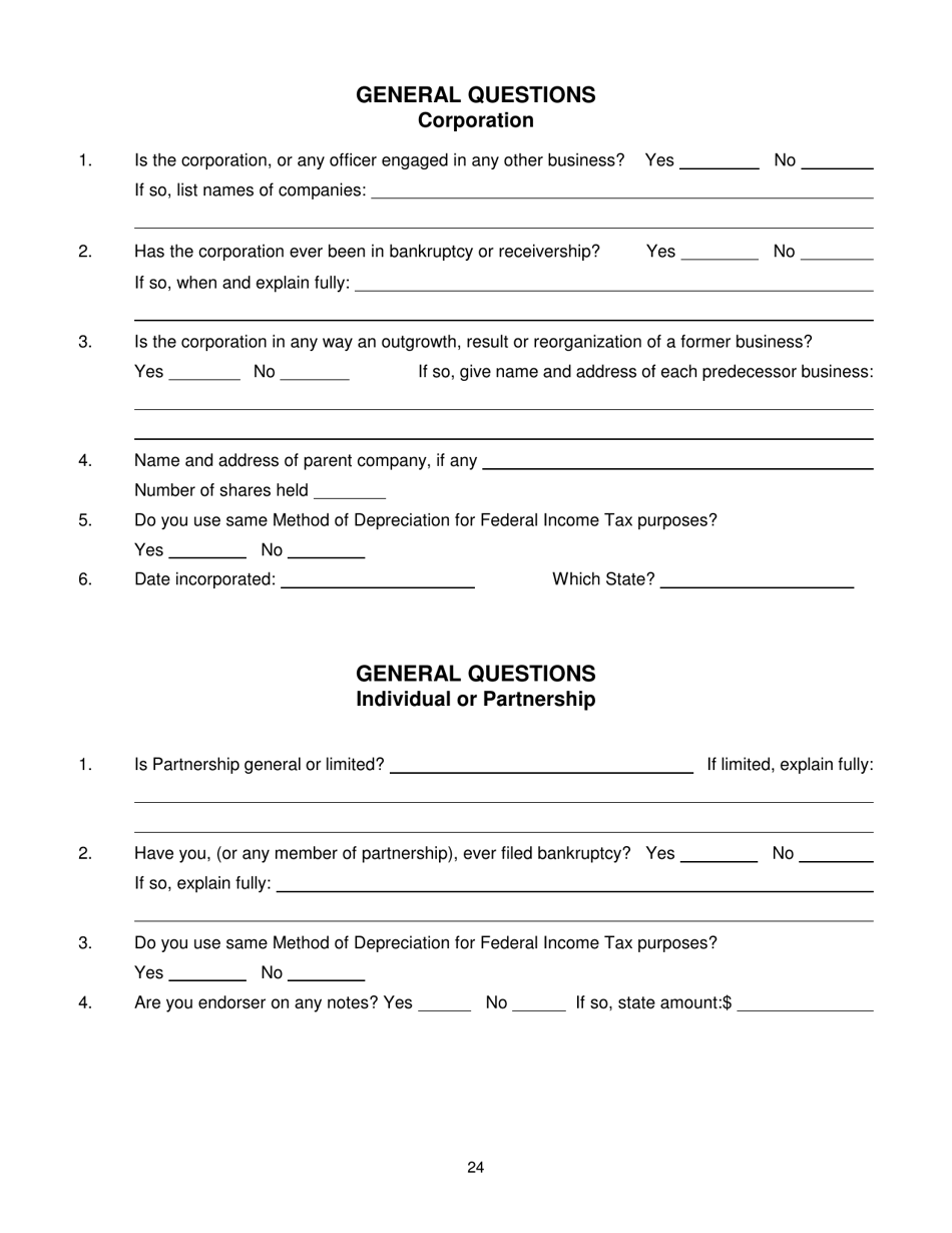 Contractors Statement of Experience and Financial Condition - City of Chicago, Illinois, Page 31